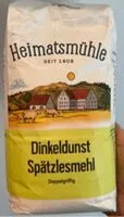 Mängden socker i Spätzlesmehl