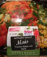 Mängden socker i Mahlzeit-Salat Mais