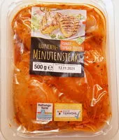 Mängden socker i Hähnchen-Minutensteaks Tomate Paprika Pfeffer