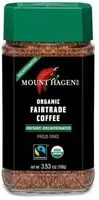 Mängden socker i Café décaféiné biologique et équitable instantané