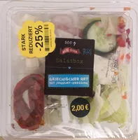 Mängden socker i Salatbox Griechischer Art mit Joghurt-Dressing