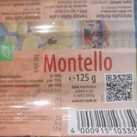 Mängden socker i Montello - Fromage italien à pâte dure