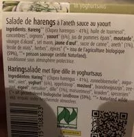 Mängden socker i Bio verde Heringssalat In Joghurt dill sauce