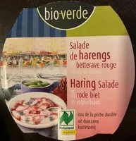 Mängden socker i Bio verde salade de Harengs à la batterave rouge seuce yaourt