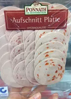 Mängden socker i Aufschnitt Platte