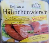 Mängden socker i Delikatess Hähnchenwiener