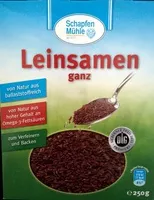 Mängden socker i Leinsamen ganz