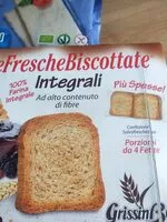 Mängden socker i le fresche biscottate