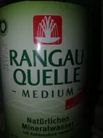 Mängden socker i Rangau Quelle Medium natürliches Mineralwasser