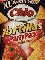 Mängden socker i Tortillas party pack wild paprika