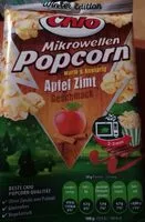 Mängden socker i Mikrowellen Popcorn Apfel Zimt