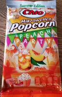 Mängden socker i Mikrowellen Popcorn Peach Party