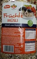 Mängden socker i Fruchte musli