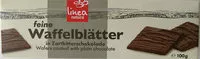 Mängden socker i Waffelblätter in Zartbitterschokolade
