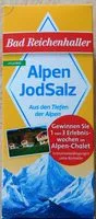 Mängden socker i Alpen Jod salz + Fluorid