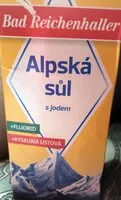 Mängden socker i Alpská sůl s jodem, fluoridem a kyselinou listovou