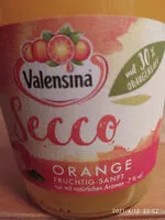 Mängden socker i Valensina Secco Orange