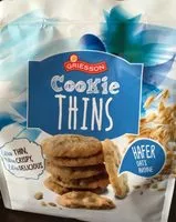 Mängden socker i Cookie thins
