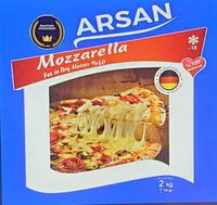 Mängden socker i Arsan Mozzarella 2kg