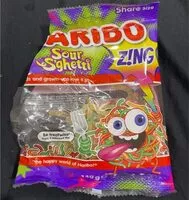 Mängden socker i haribo sour s’ghetti