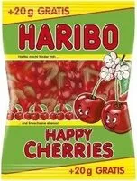 Mängden socker i Haribo Happy Cherries 200G + 20G Gratis