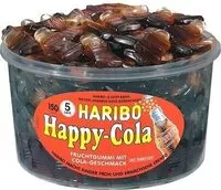 Mängden socker i Haribo happy cola