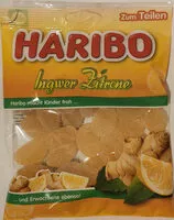 Mängden socker i Haribo - Ingwer Zitrone