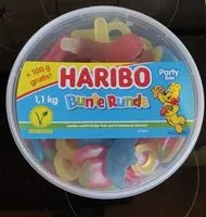 Mängden socker i Haribo Bunte Runde