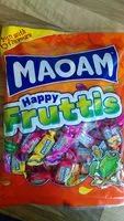 Mängden socker i Maoam Happy Fruttis 375G