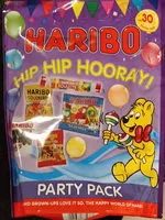 Mängden socker i Haribo Hiep Hiep Hoera Feestverpakking