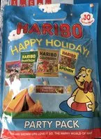 Mängden socker i Happy Holiday ! - Confiserie gélifiée fantaisie en partie aromatisé de cola