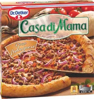 Mängden socker i Bolognese pizza con carne de ternera y salsa boloñesa