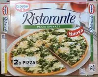 Mängden socker i Pizza Spinaci