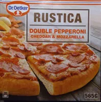 Mängden socker i Rústica pizza doble pepperoni queso cheddar y mozzarella