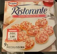 Mängden socker i pizza prosciutto