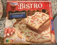 Mängden socker i Flammkuchen Ham & Crème Fraîche