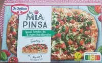 Mängden socker i La Mia Pinsa Spinat, Tomaten-Mix & vegane Käsealternative
