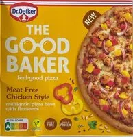 Mängden socker i The good baker Meat-free chicken style pizza