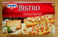 Mängden socker i Bistro Classique Baguette Champignon