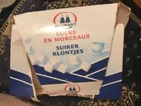 Mängden socker i Sucre en morceaux
