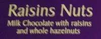 Mängden socker i Raisins Nuts