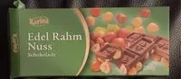 Mängden socker i Edel Rahm Nuss Schokolade