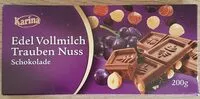 Mängden socker i Edel Vollmilch Trauben Nuss Schokolade