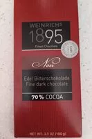 Mängden socker i Weinrichs 1895 finest chocolate
