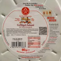 Mängden socker i Geflügel-Salami
