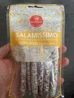 Mängden socker i Salamissimo Geflügel Luftgetrocknetete Mini Salamis
