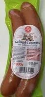 Mängden socker i Geflügel-Cabanossi mit Schweinefleisch