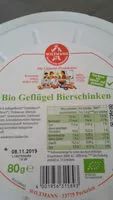 Mängden socker i Geflügel Bierschinken