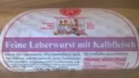 Mängden socker i Feine Leberwurst - Saucisse de foie