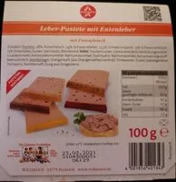 Mängden socker i Leber-Pastete mit Entenleber